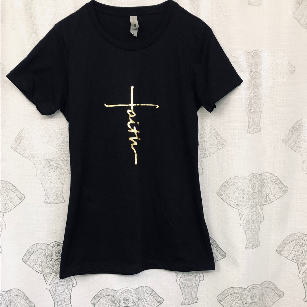 (M) Next Level Apparel Faith Tee, gently worn